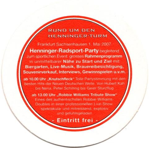 frankfurt f-he henninger rad jahre 11b (rund215-radsport party-schwarzrot)